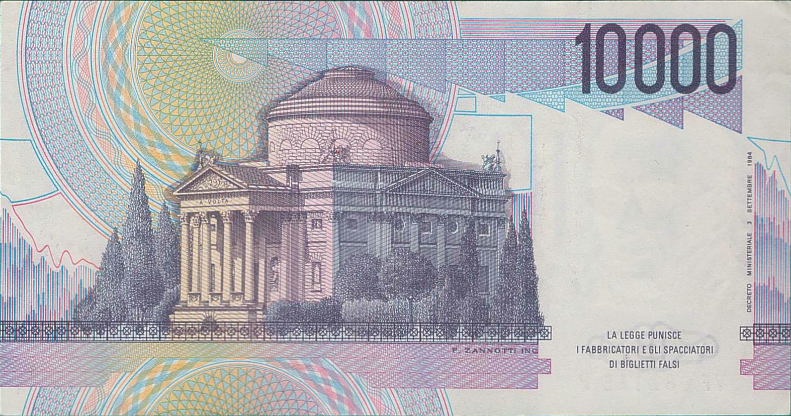Italy 10000 1984 UNC- P-112/c